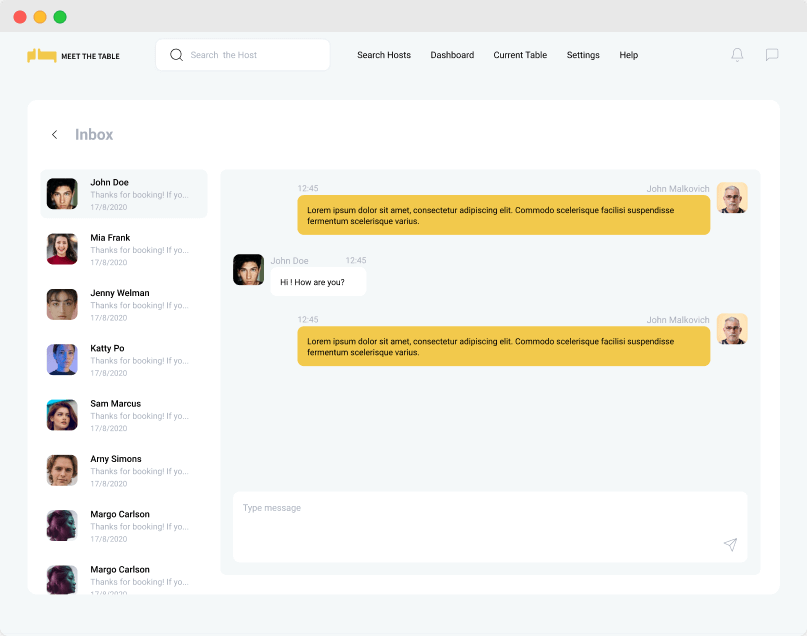 guest inbox with online translation