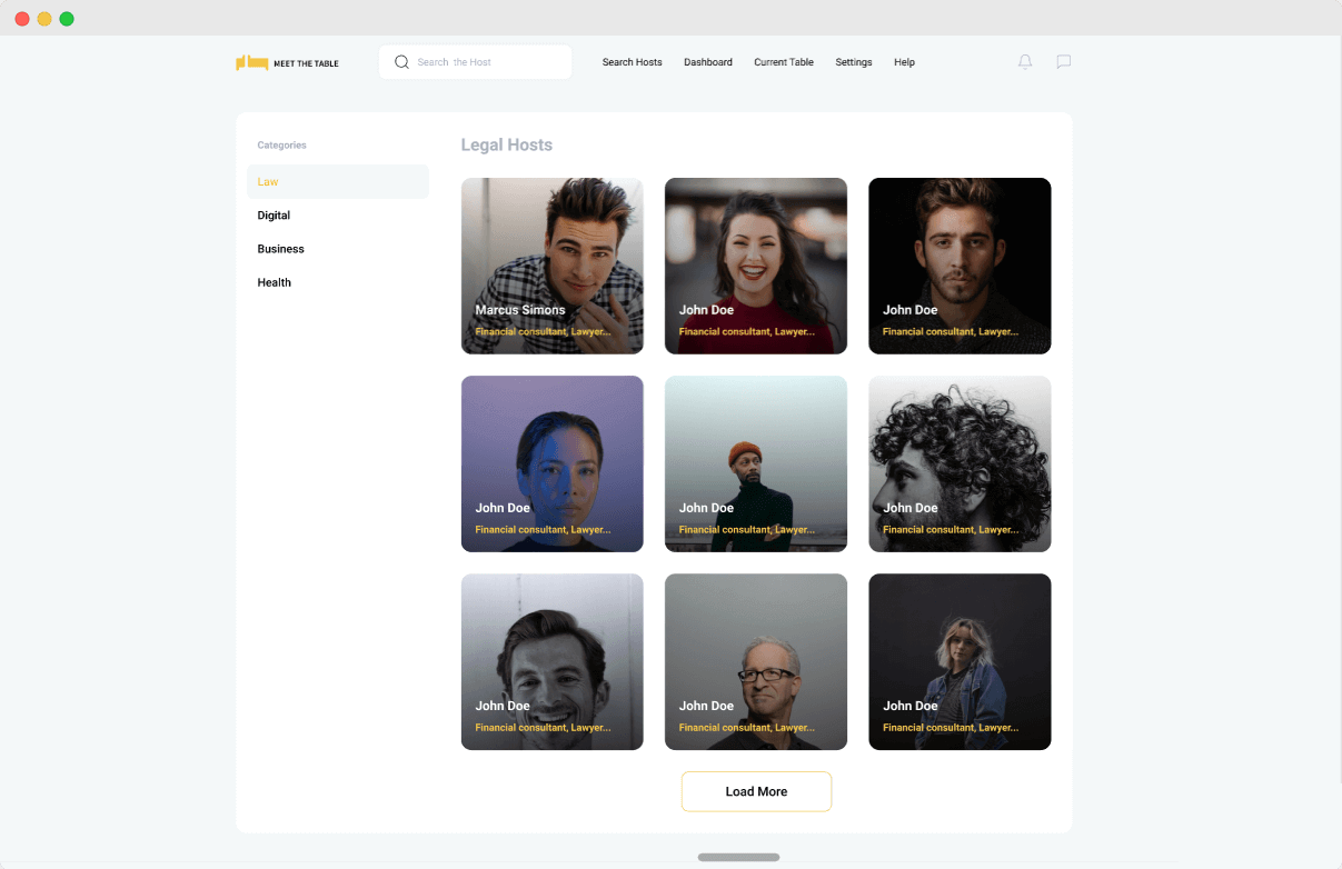 host catalog section guest profile