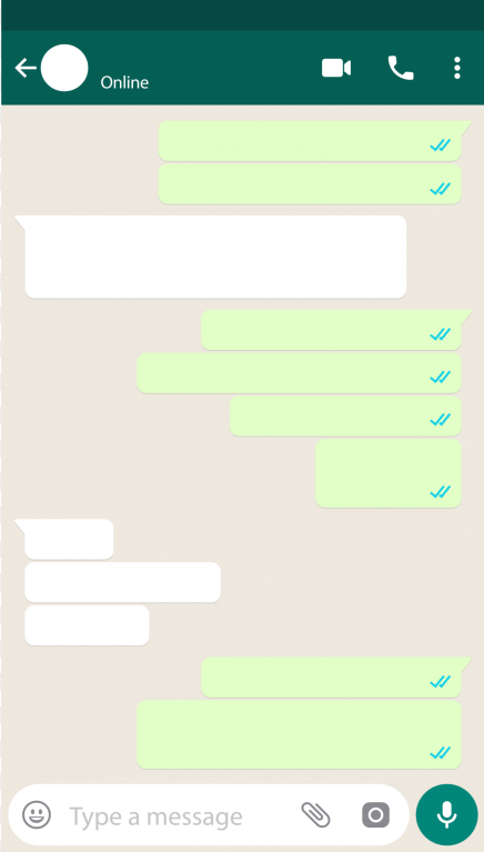 whatsapp message exchange functionality
