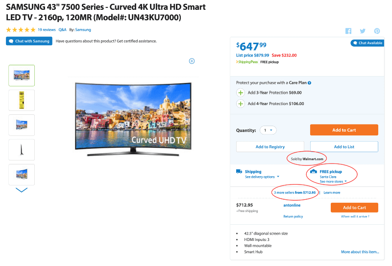 Walmart uses price adjustment for customer retention.